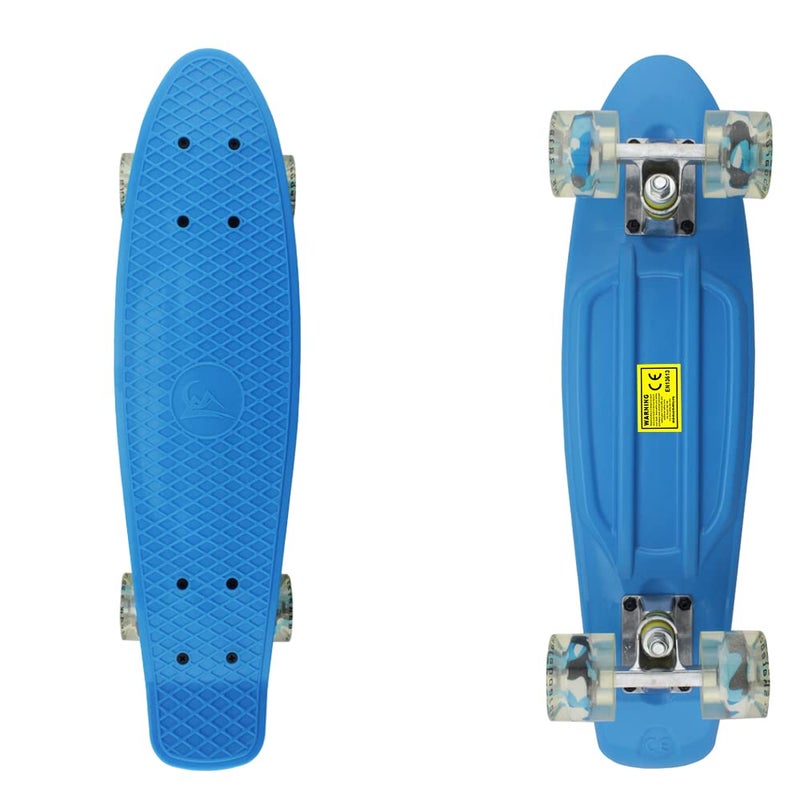 Meketec Skateboards Blue Kids Mini 22 inch Cruiser Beginner Skateboard Boys Board for Girl Youth Children Toddler Teenagers Adults Birthday (Blue) - Image 2